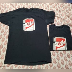 (2) Target work T-Shirts, mens small/medium